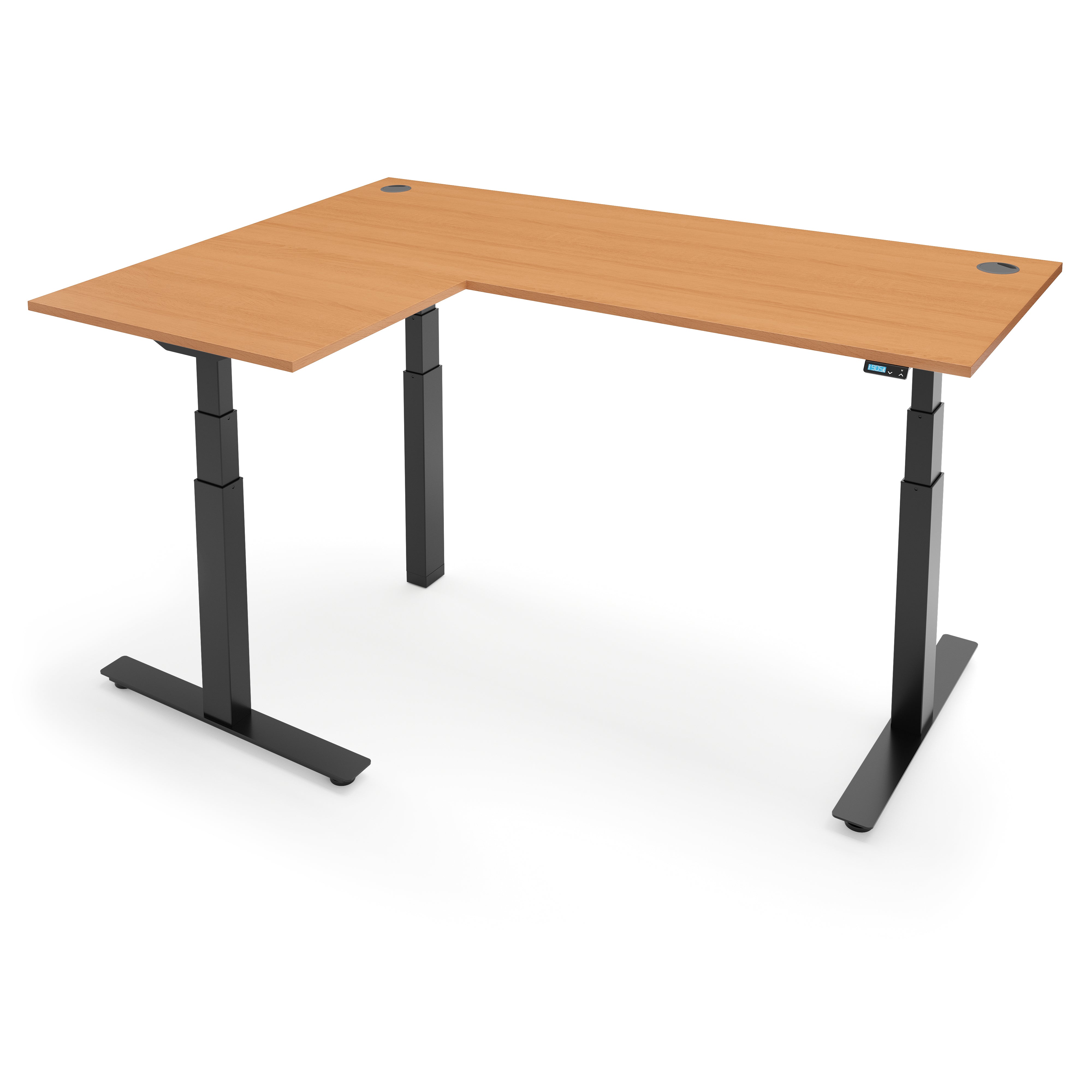 FLYTTA 3+ Dual Motor Electric L-Shape Corner Standing Desk 180x160x 80x60cm