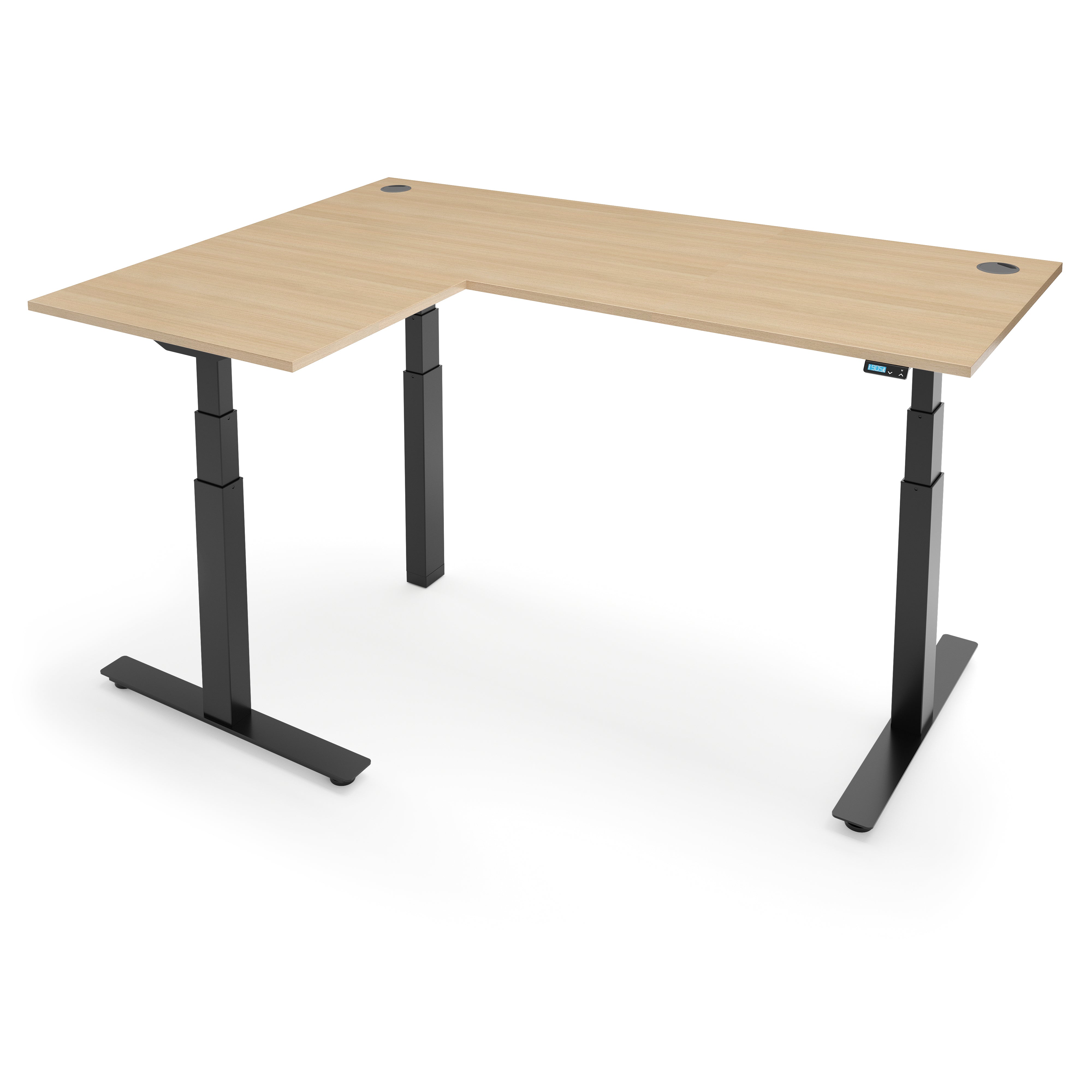 FLYTTA 3+ Dual Motor Electric L-Shape Corner Standing Desk 160x160x 80x60cm