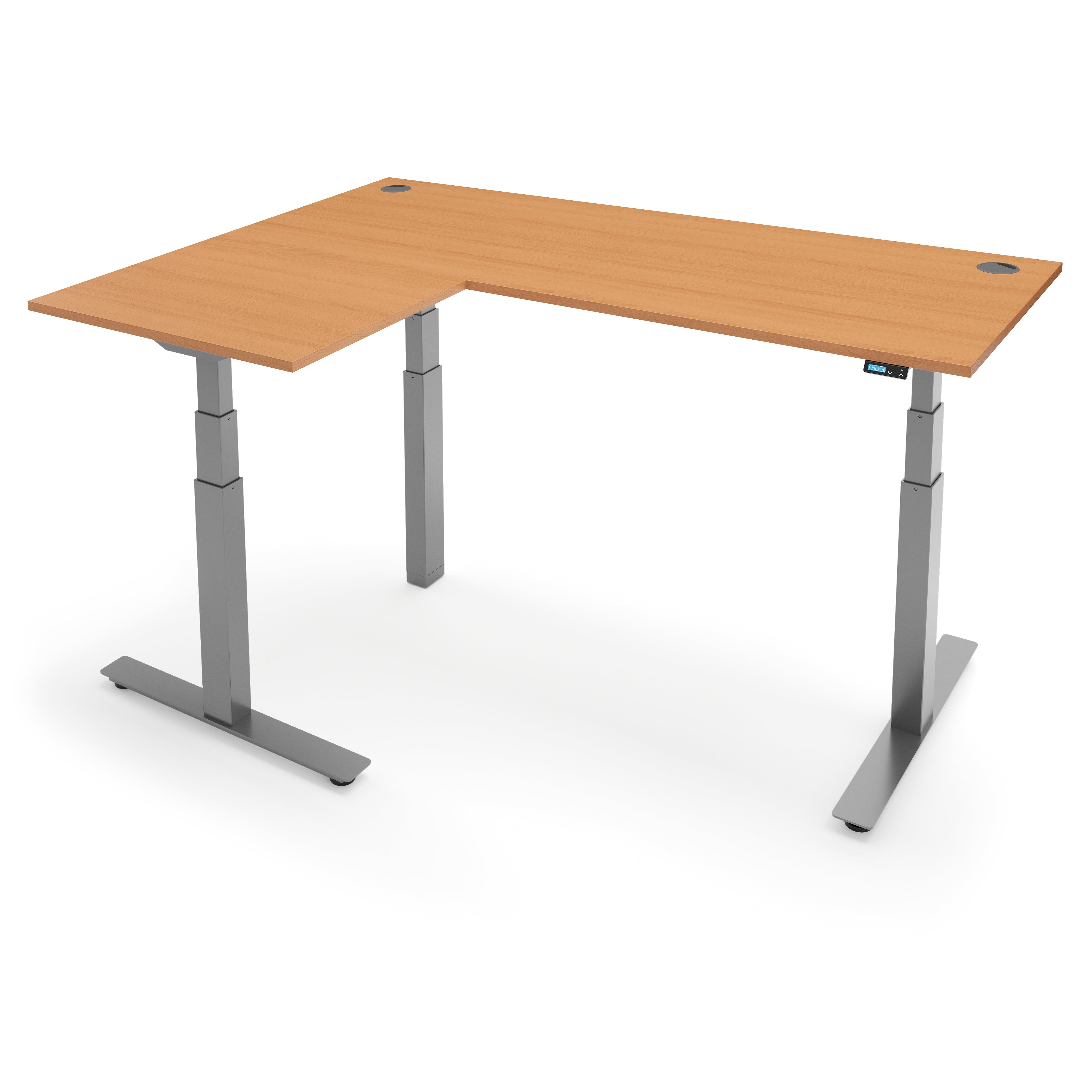 FLYTTA 3+ Dual Motor Electric L-Shape Corner Standing Desk 180x160x 80x60cm