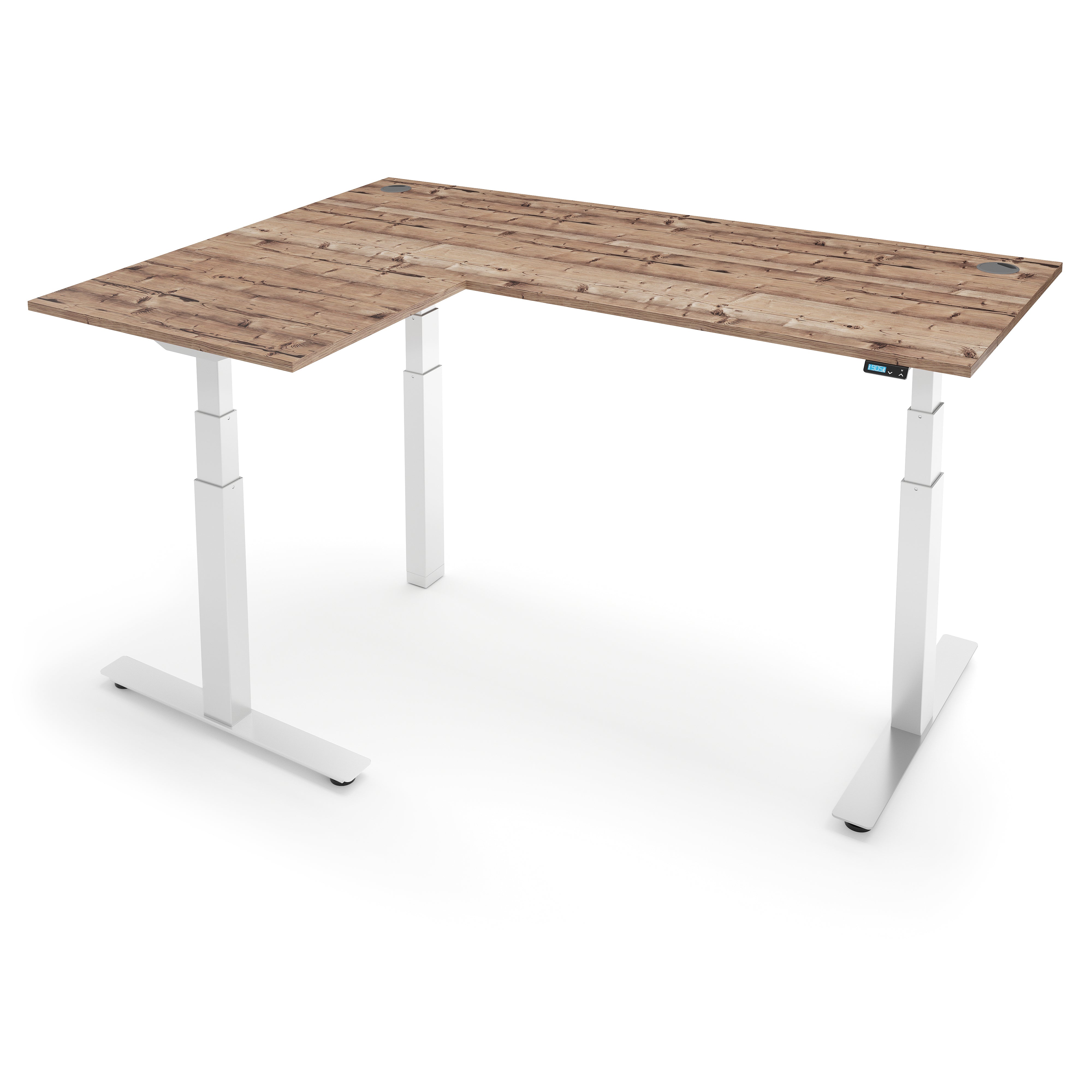 FLYTTA 3+ Dual Motor Electric L-Shape Corner Standing Desk 160x160x 80x60cm