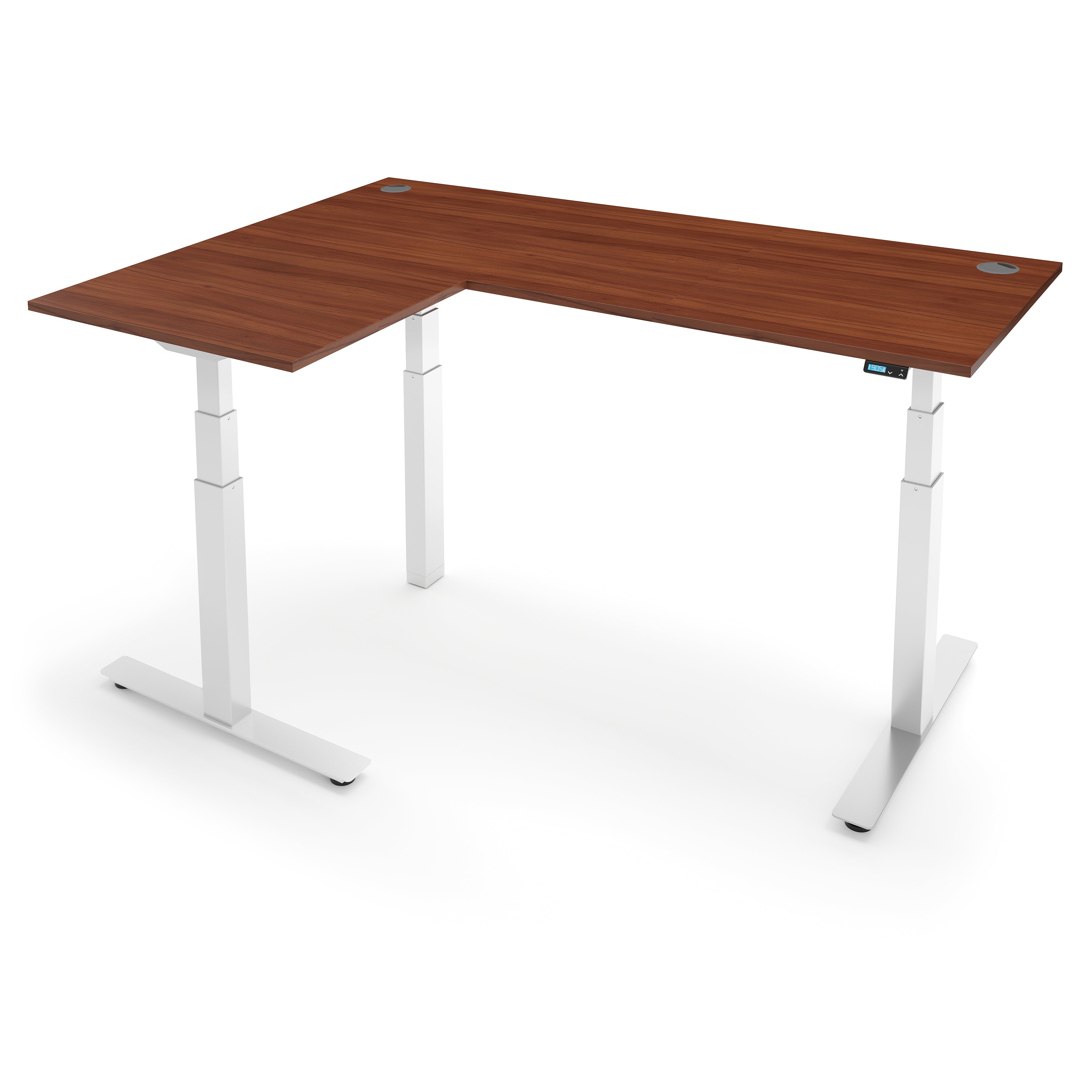 FLYTTA 3+ Dual Motor Electric L-Shape Corner Standing Desk 160x160x 80x60cm