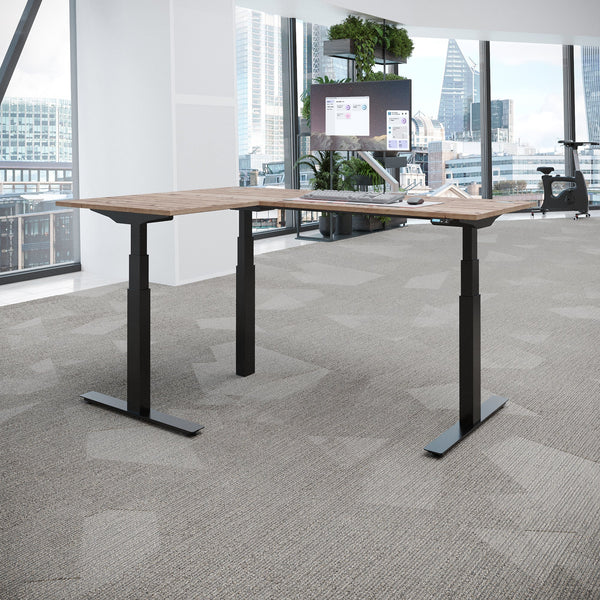 ACTIVE 3+ Dual Motor Electric L-Shape Corner Standing Desk 140x160x 80x60cm