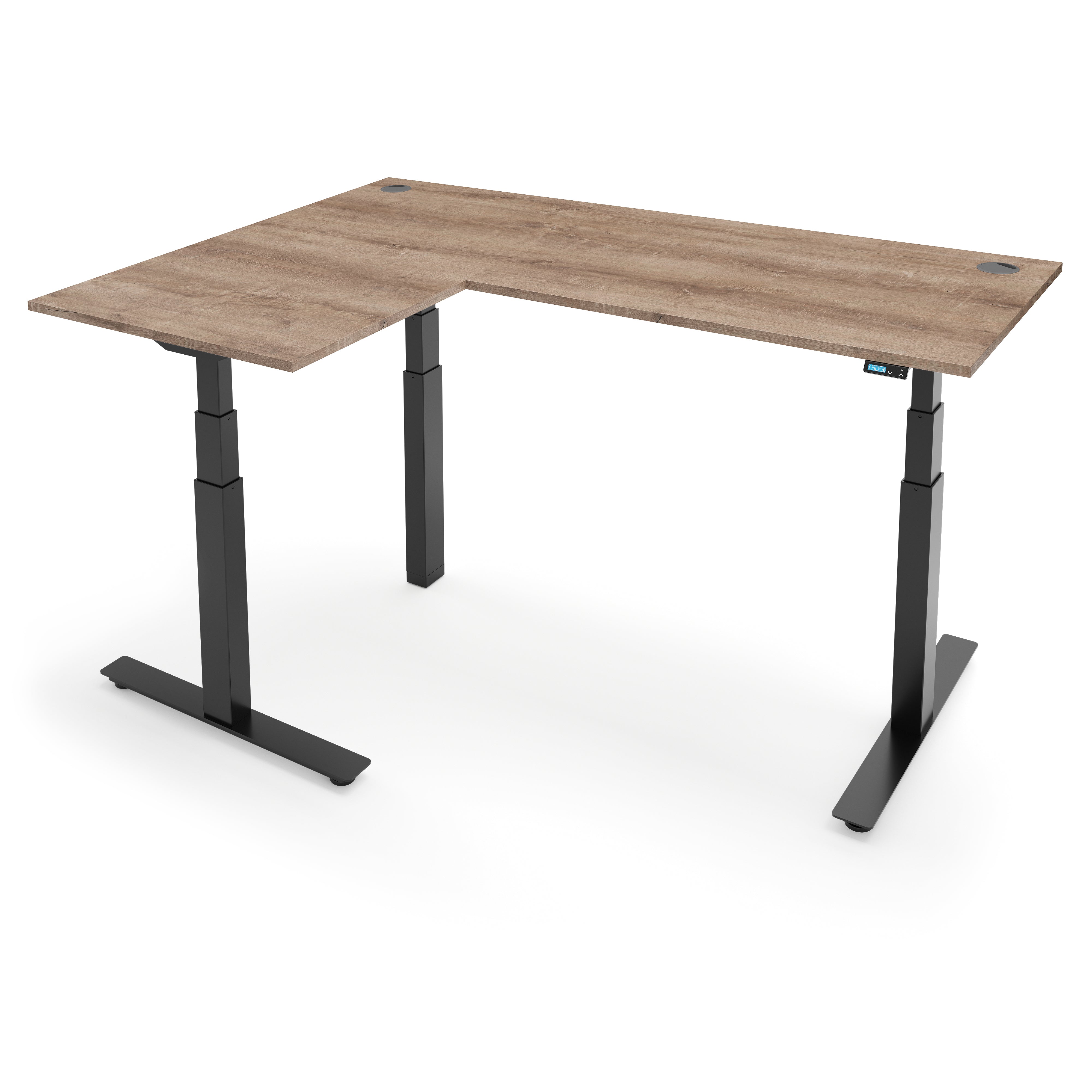 FLYTTA 3+ Dual Motor Electric L-Shape Corner Standing Desk 140x160x 80x60cm