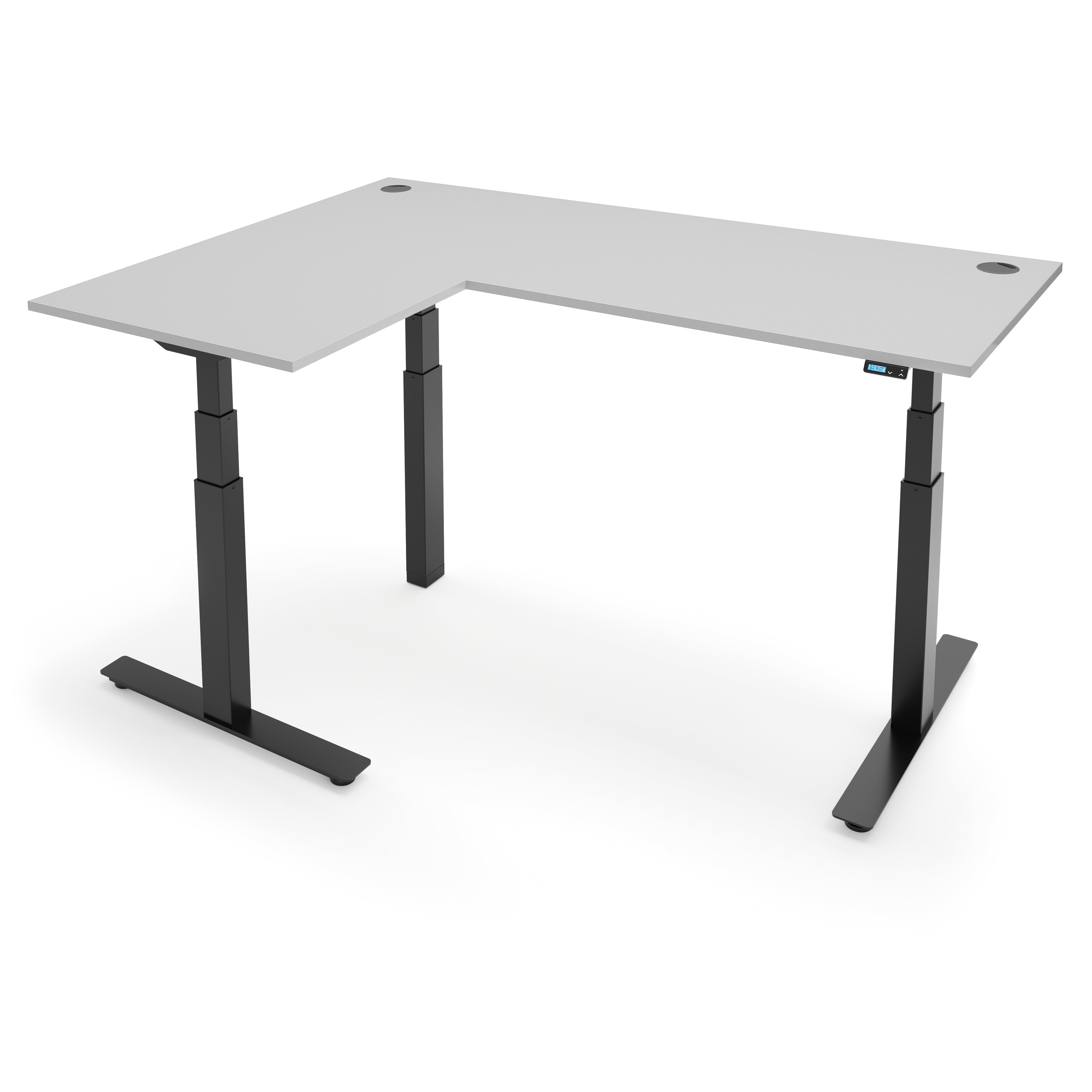 FLYTTA 3+ Dual Motor Electric L-Shape Corner Standing Desk 140x160x 80x60cm