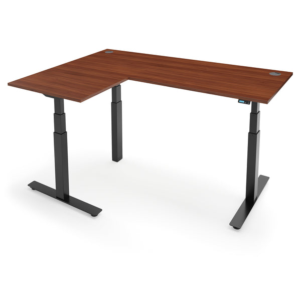 FLYTTA 3+ Dual Motor Electric L-Shape Corner Standing Desk 140x160x 80x60cm
