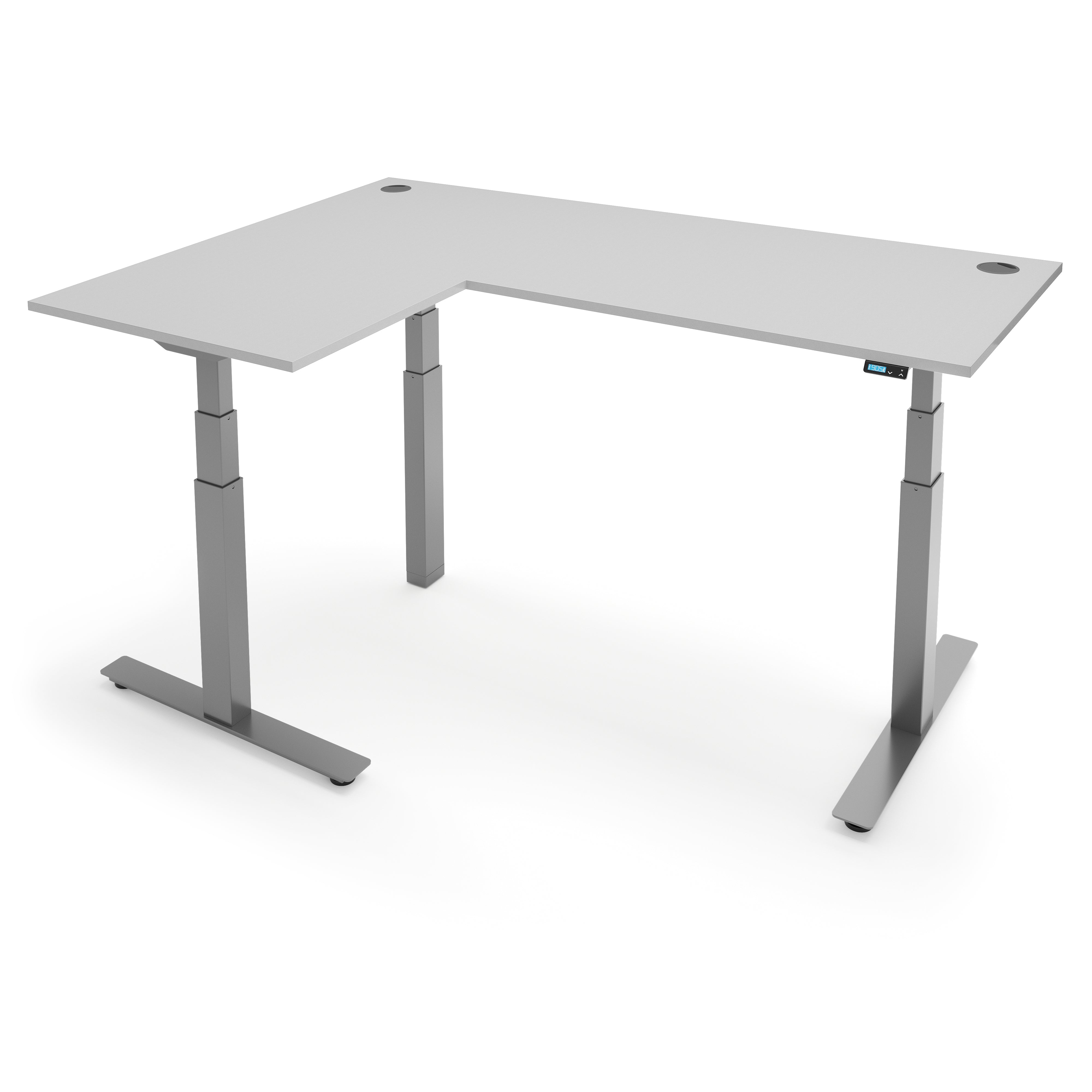 FLYTTA 3+ Dual Motor Electric L-Shape Corner Standing Desk 140x160x 80x60cm