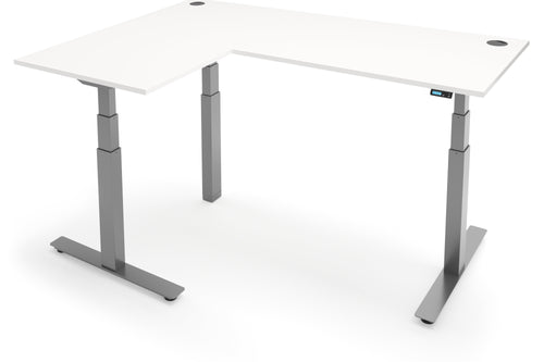 FLYTTA 3+ Dual Motor Electric L-Shape Corner Standing Desk 180x160x 80x60cm