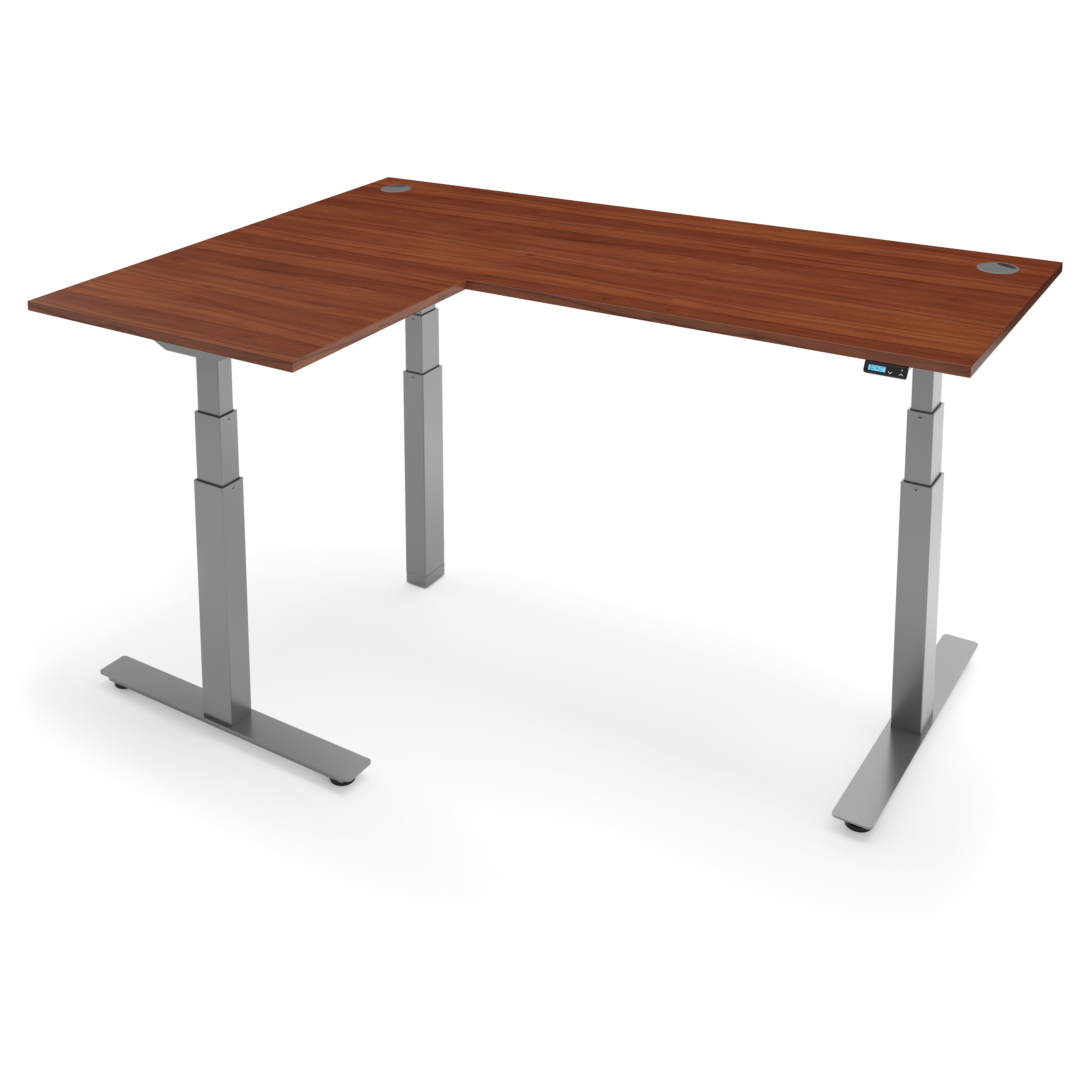 FLYTTA 3+ Dual Motor Electric L-Shape Corner Standing Desk 140x160x 80x60cm