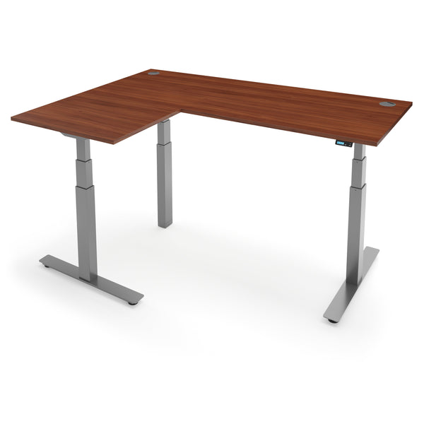 FLYTTA 3+ Dual Motor Electric L-Shape Corner Standing Desk 140x160x 80x60cm