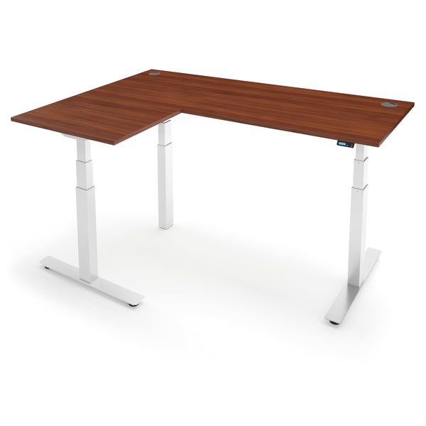 FLYTTA 3+ Dual Motor Electric L-Shape Corner Standing Desk 140x160x 80x60cm