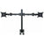 2x LCD Monitor arm Black (10kg Tilt, Swivel, Rotate) - UK Ergonomics