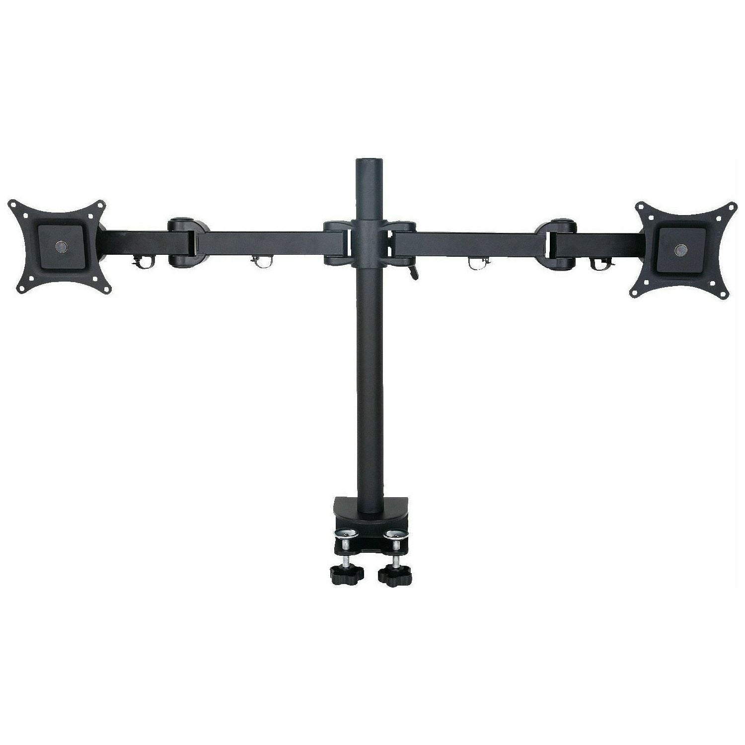 2x LCD Monitor arm Black (10kg Tilt, Swivel, Rotate) - UK Ergonomics