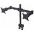 2x LCD Monitor arm Black (10kg Tilt, Swivel, Rotate) - UK Ergonomics