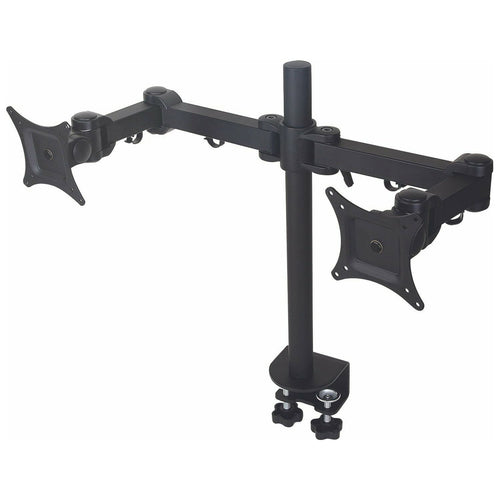 2x LCD Monitor arm Black (10kg Tilt, Swivel, Rotate) - UK Ergonomics