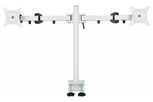 2x LCD Monitor arm Black (10kg Tilt, Swivel, Rotate) - UK Ergonomics