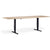 Advance - Height Adjustable Meeting Table Barrel Shape - UK Ergonomics