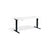 Height Adjustable Desk 1200mm Wide - Black or White Desktop - UK Ergonomics