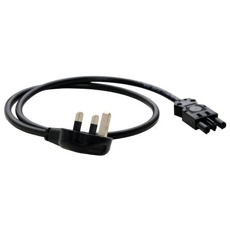 UK 2m Starter Lead - Plug to Female 3 Pole Connector - UK Ergonomics
