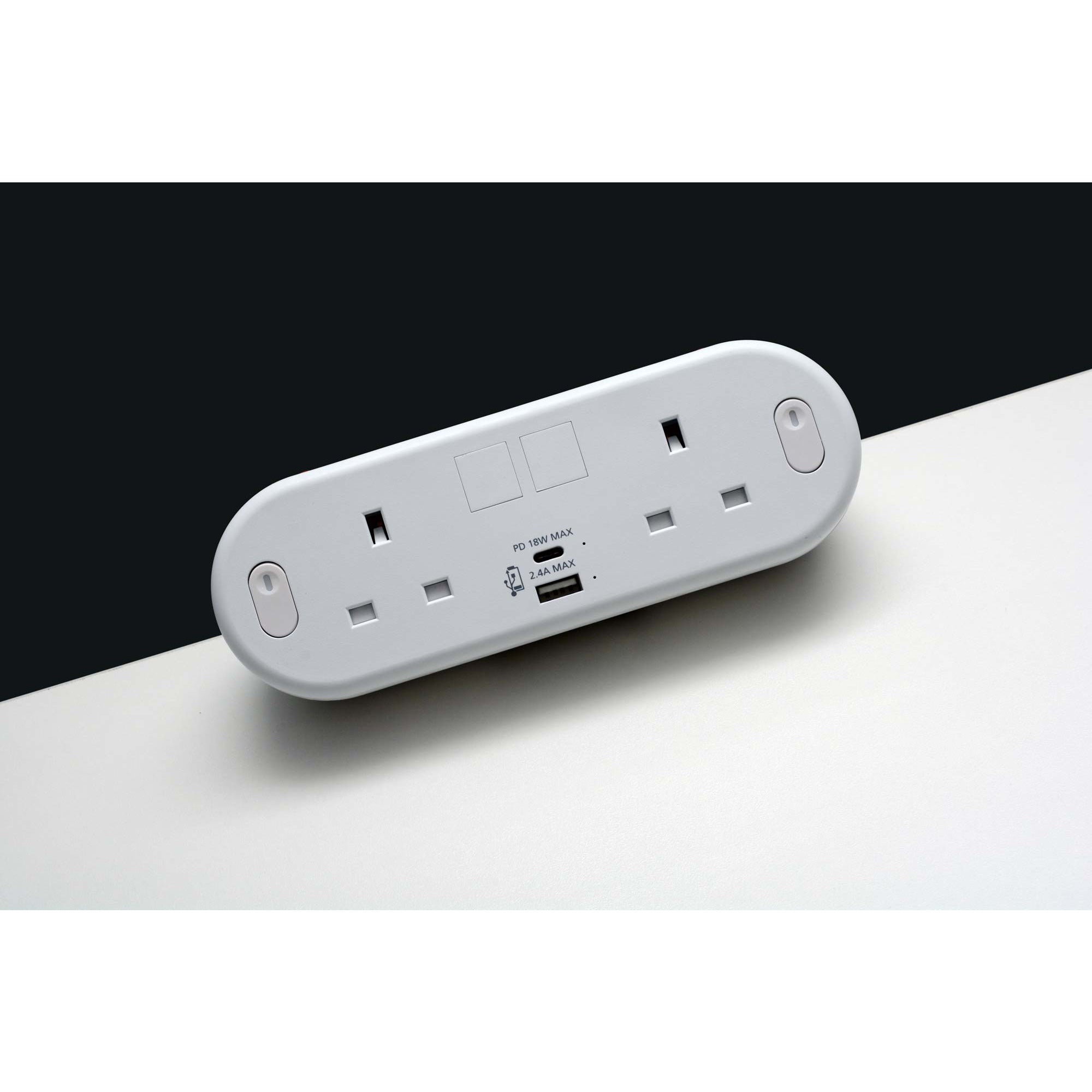 CMD Capsule on desk power module with USB (A+C) charging