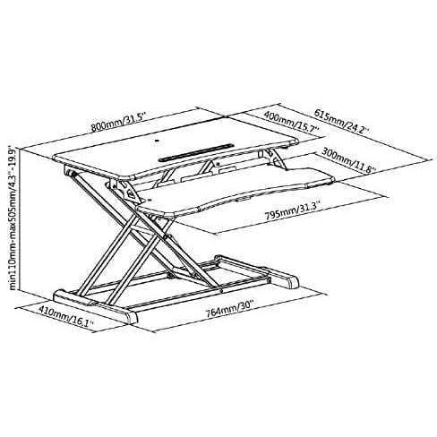 Standing Desk Converter - UK Ergonomics
