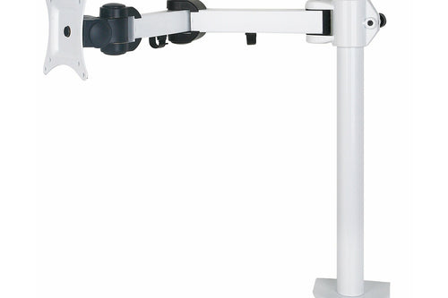 1x LCD Monitor arm Black or White (10kg Tilt, Swivel, Rotate) - UK Ergonomics