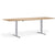 Advance - Height Adjustable Meeting Table Barrel Shape - UK Ergonomics