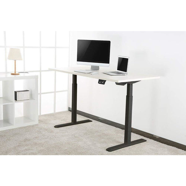 Height Adjustable Desk 1200mm Wide - Black or White Desktop - UK Ergonomics