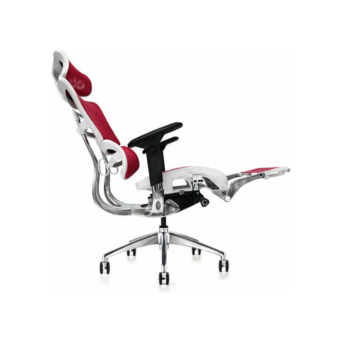 Hood Seating i29 Chair With Integrated Headrest & Leg Rest - Red Kite Mesh - UK Ergonomics