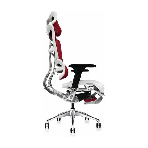 Hood Seating i29 Chair With Integrated Headrest & Leg Rest - Red Kite Mesh - UK Ergonomics