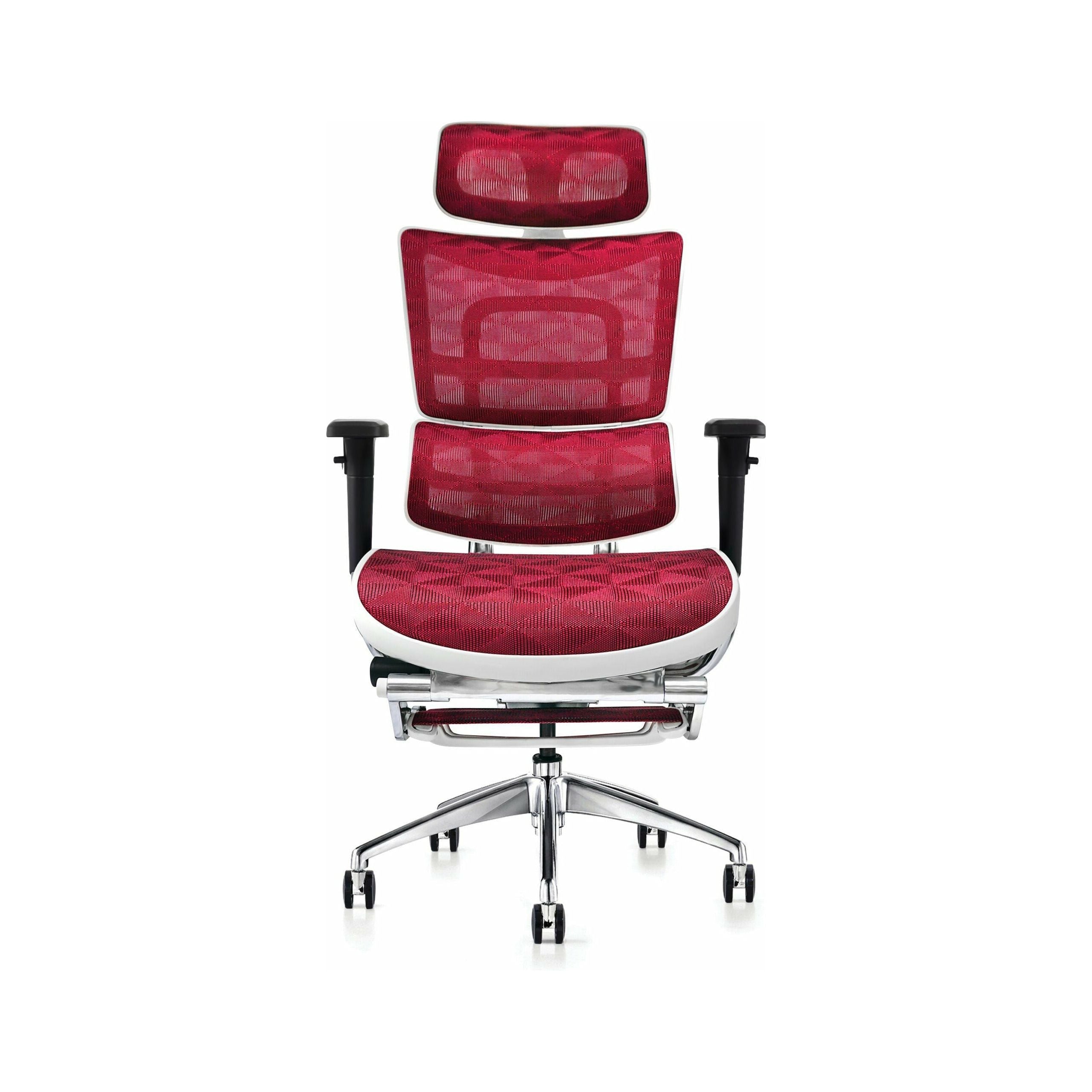 Hood Seating i29 Chair With Integrated Headrest & Leg Rest - Red Kite Mesh - UK Ergonomics